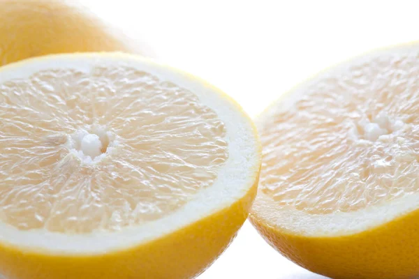Fresh Juicy Lemons Light Background — Stock Photo, Image