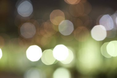 Bokeh ışığının bulanık arkaplanı soyut