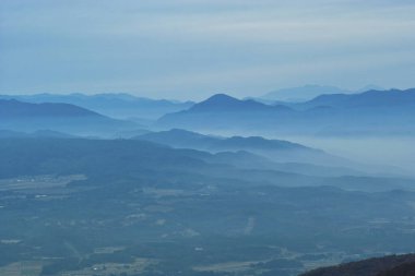 Dağların güzel manzarası
