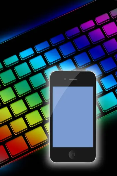 Smartphone Color Background — Stock Photo, Image