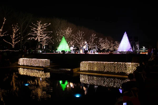 Cena Noite Natal Japão — Fotografia de Stock