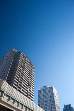 Modern şehir silueti güzel manzara, kentsel zemin 