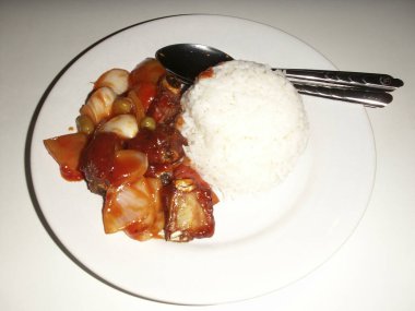 sebzeli pilav ve sos, Asya mutfağı..