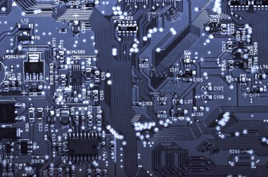 Devre kartı arka planı, elektronik bilgisayar kartı. 