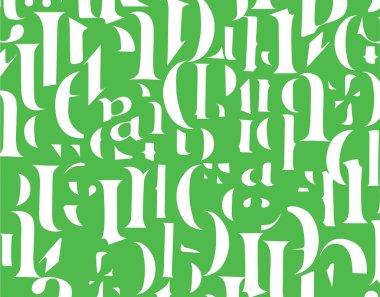 Harf ve sembollerle soyut arkaplan 