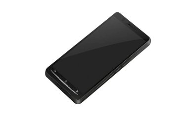 Modern akıllı telefon beyaz arkaplanda izole edildi       