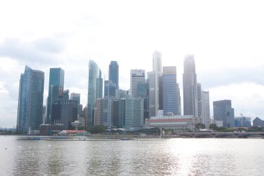 şehir arkaplanı, modern şehir Singapur görünümü 