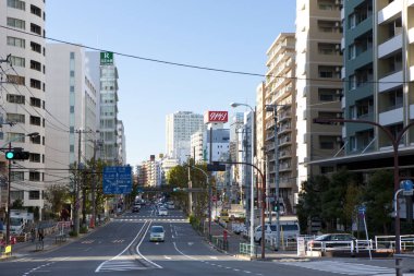 Şehrin modern mimarisi. Tokyo, Japonya 
