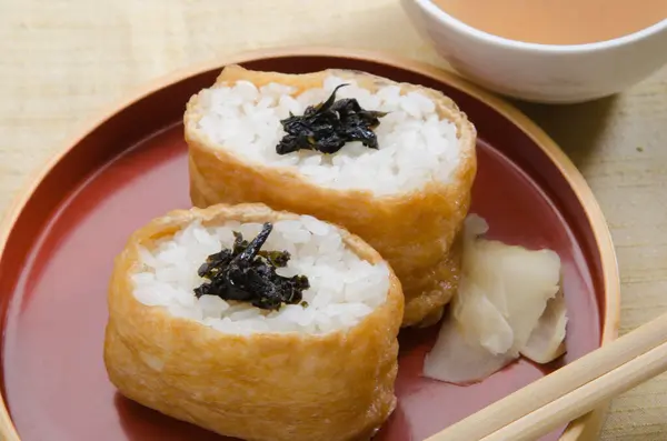 Closeup Plate Sushi Japanese Food — Stock Photo, Image