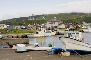 Eski kasaba liman manzarası