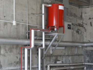 Fabrikadaki metal yapı manzarası