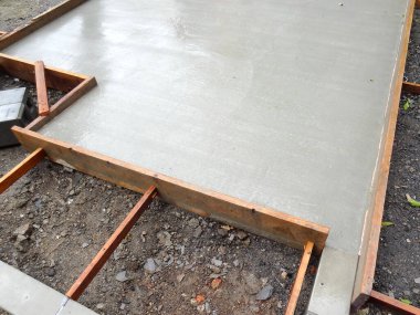 Ev yapımı için beton temel