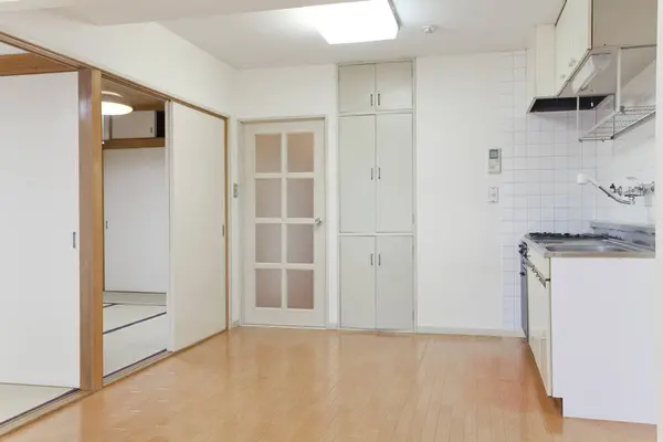 Pequeno Apartamento Prático Interior Design Minimalista — Fotografia de Stock