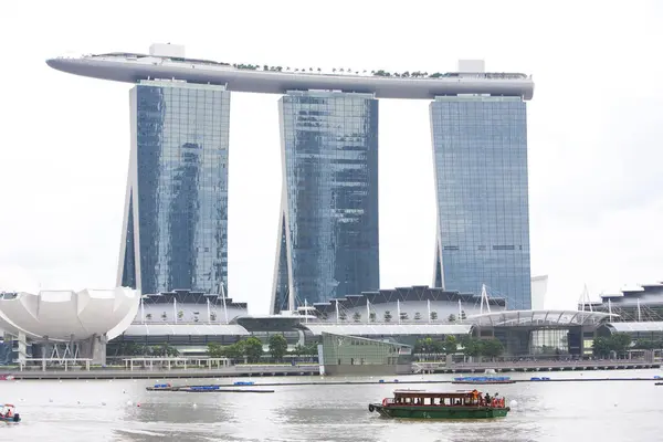 Městské Zázemí Moderní Výhled Singapur — Stock fotografie