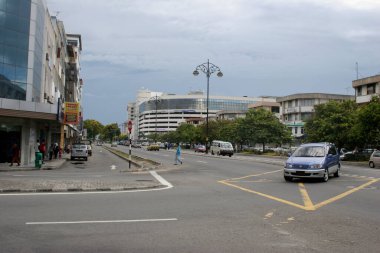 Şehirdeki trafiğin manzarası