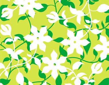 Arka planda çiçekler olan kusursuz desen