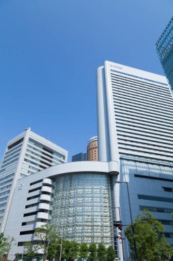 Yoğun kentteki binaların mimari manzarası