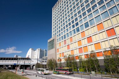 Kentsel zemin, modern şehir manzarası 