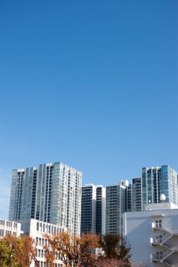 Modern şehir silueti güzel manzara, kentsel zemin 