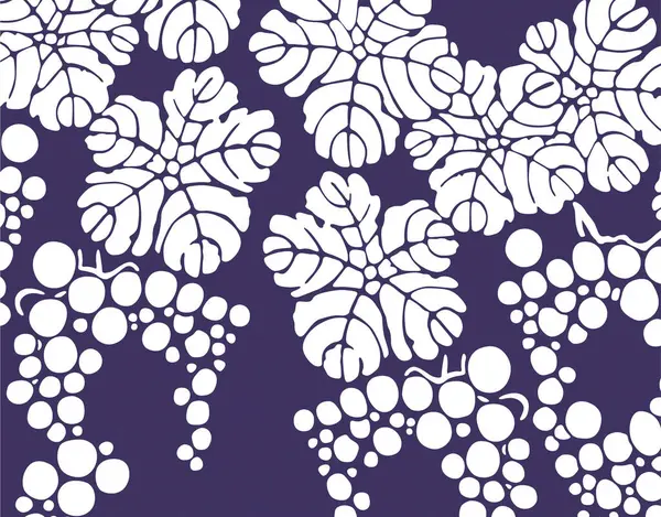 Абстрактный Узор Виноградом Листьями — стоковое фото