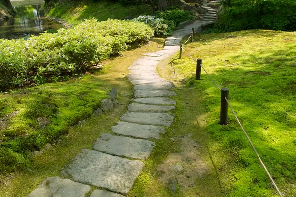 Japanese Garden Path Garden — Stock Photo, Image