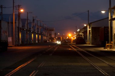 Şehrin gece manzarası 