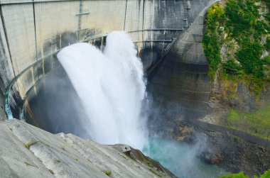 Kurobe Dam in Toyama Prefecture, Japan