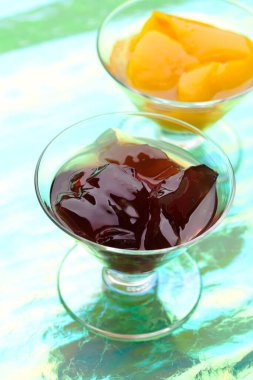 Karamelli ve çikolatalı vanilyalı dondurma.