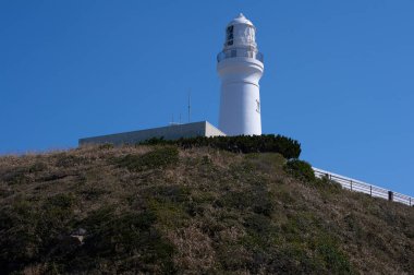 Choshi, Chiba, Japonya 'daki Inubosaki deniz feneri..
