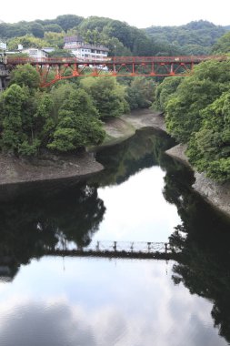 Parktaki köprünün manzarası