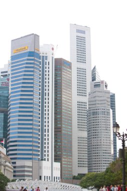 şehir arkaplanı, modern şehir Singapur görünümü 