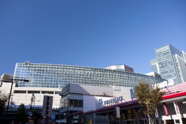 Şehir konsepti arka plan, şehir görünümü 