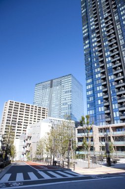 Tokyo City, Japonya 'daki modern gökdelenler