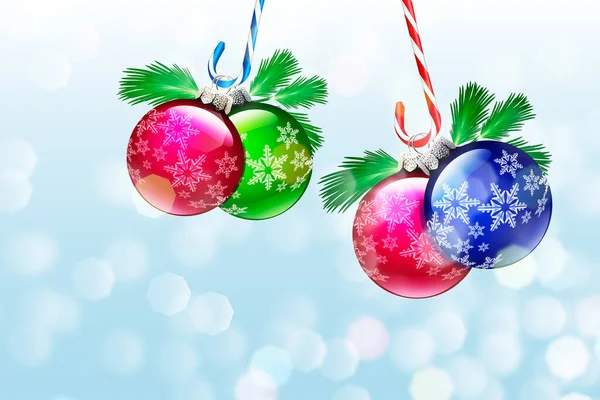 Close View Colorful Festive Christmas Decorations — Stock Photo, Image