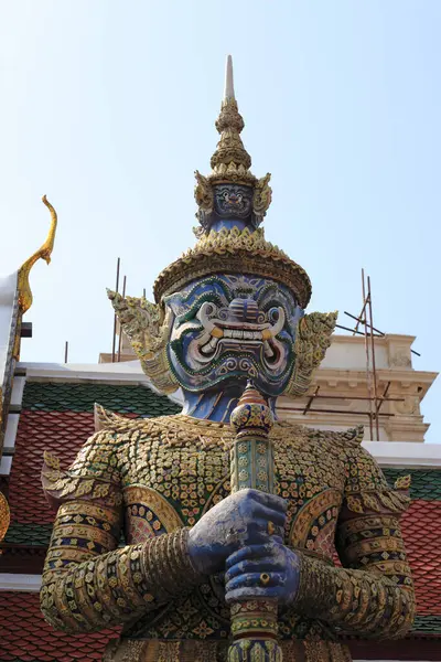 Wat Phra Kaew Bangkok Thailand Een Heilige Tempel Het Een — Stockfoto