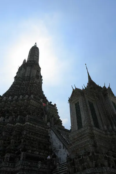 Pagoda Wat Arun Templo Del Amanecer Hito Turístico Bangkok Tailandia — Foto de Stock