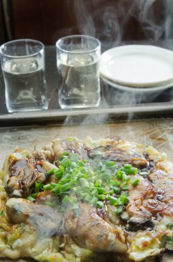 Lezzetli yemek yakın çekim görünümü