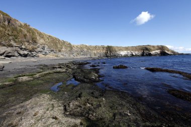 Güzel kayalık deniz manzarası