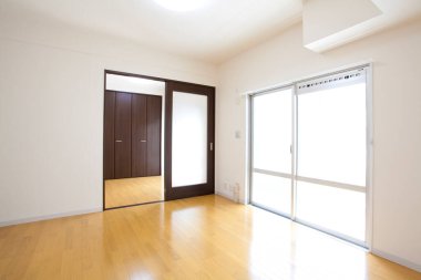 modern daire, içi boş pencereli iç tasarım 