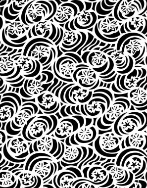 Arka planda çiçekler olan kusursuz desen