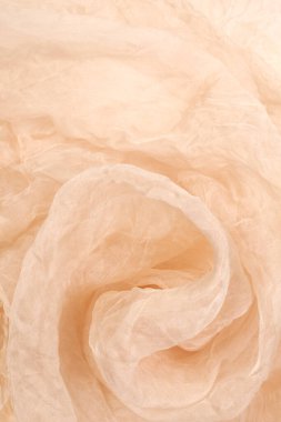 güzel bej kumaş dokusunun arkaplanı.      