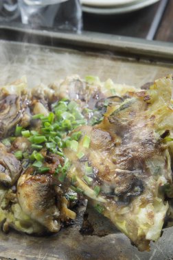 Lezzetli yemek yakın çekim görünümü