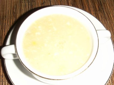 Lezzetli bir Asya yemeğinin yakın çekim görüntüsü