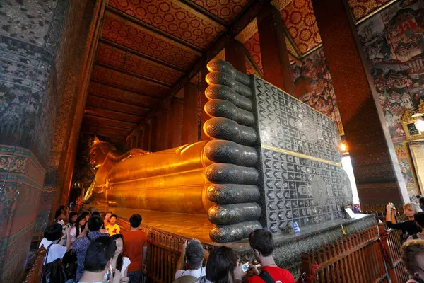 Statua Budda Wat Phra Kaew Bangkok Thailandia Tempio Sacro Una — Foto Stock
