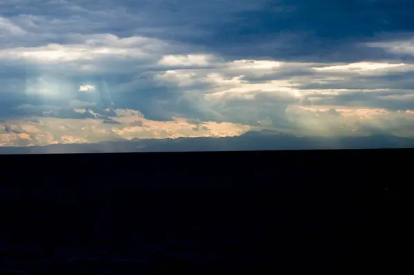 Prachtige Zonsondergang Zee Natuur Achtergrond — Stockfoto