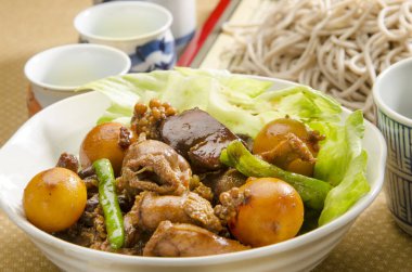 Lezzetli yemek yakın çekim görünümü