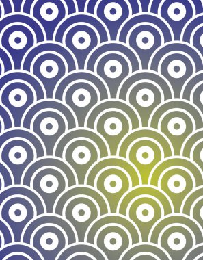 Dekoratif dairelerin ve çizgilerin kusursuz deseni.