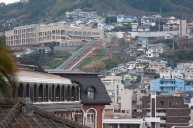 şehir konsepti arka plan, güzel şehir manzarası, Japonya