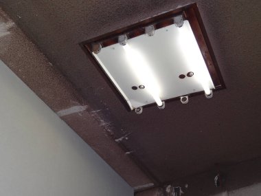 Tavan lambası aydınlatma odası ve parlak ışıklar.