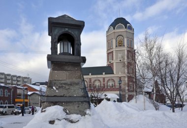 Eski şehir tarihi mimarisinin görkemli manzarası